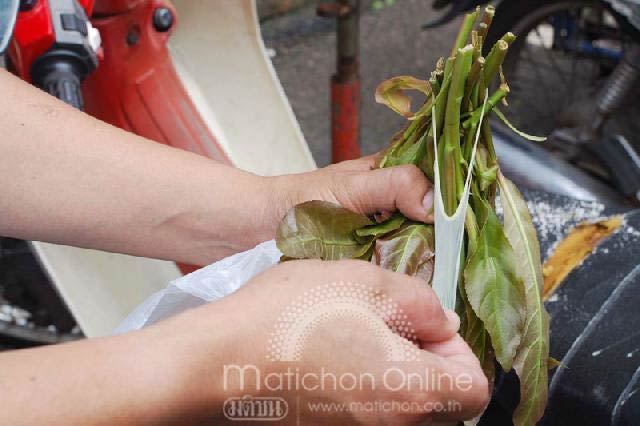 ผงะ! แม่ค้าในตลาดสดหาดใหญ่ใช้ถุงยางรัดผัก อ้างสะใภ้ขนมาจากโรงงานเป็นของใหม่ชำรุด