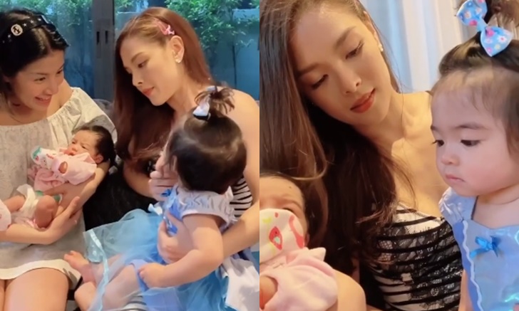 ส่องความน่ารัก "น้องเดมี่" ได้เจอหน้า "น้องเวทย์มน" เป็นครั้งแรก