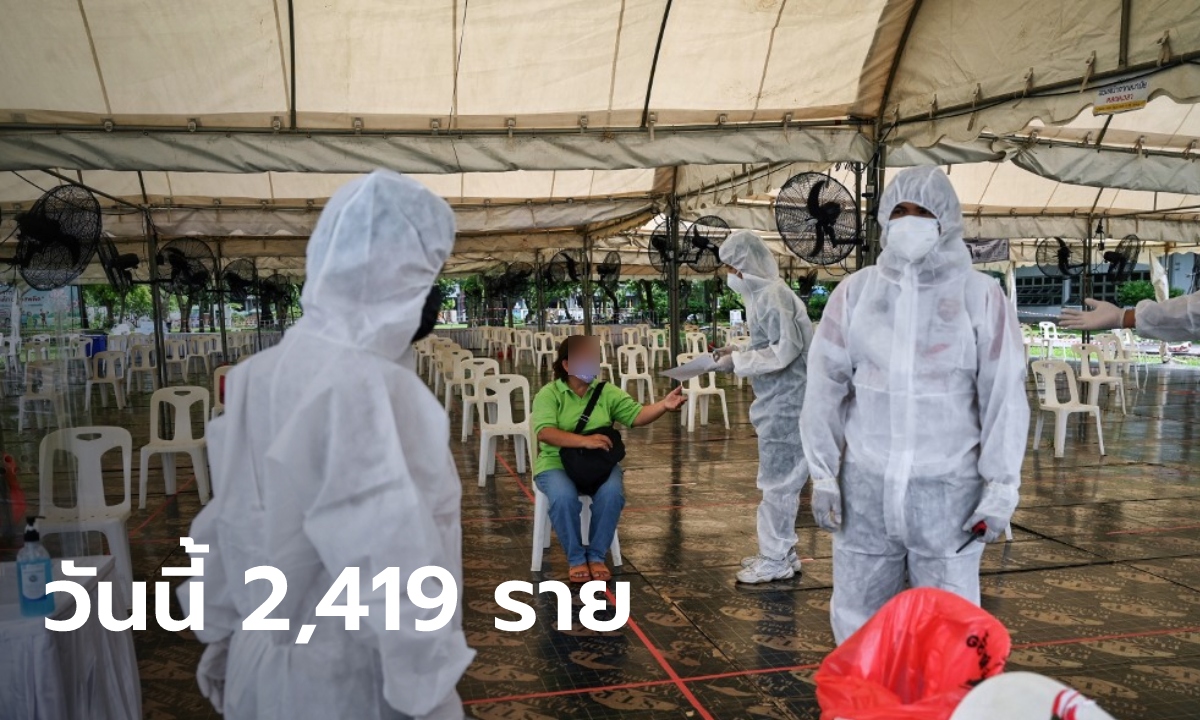 ไม่แผ่วเลย! วันนี้ไทยติดเชื้อเพิ่ม 2,419 ราย เสียชีวิตเพิ่ม 19 ราย ป่วยสะสมเกิน 8 หมื่นราย