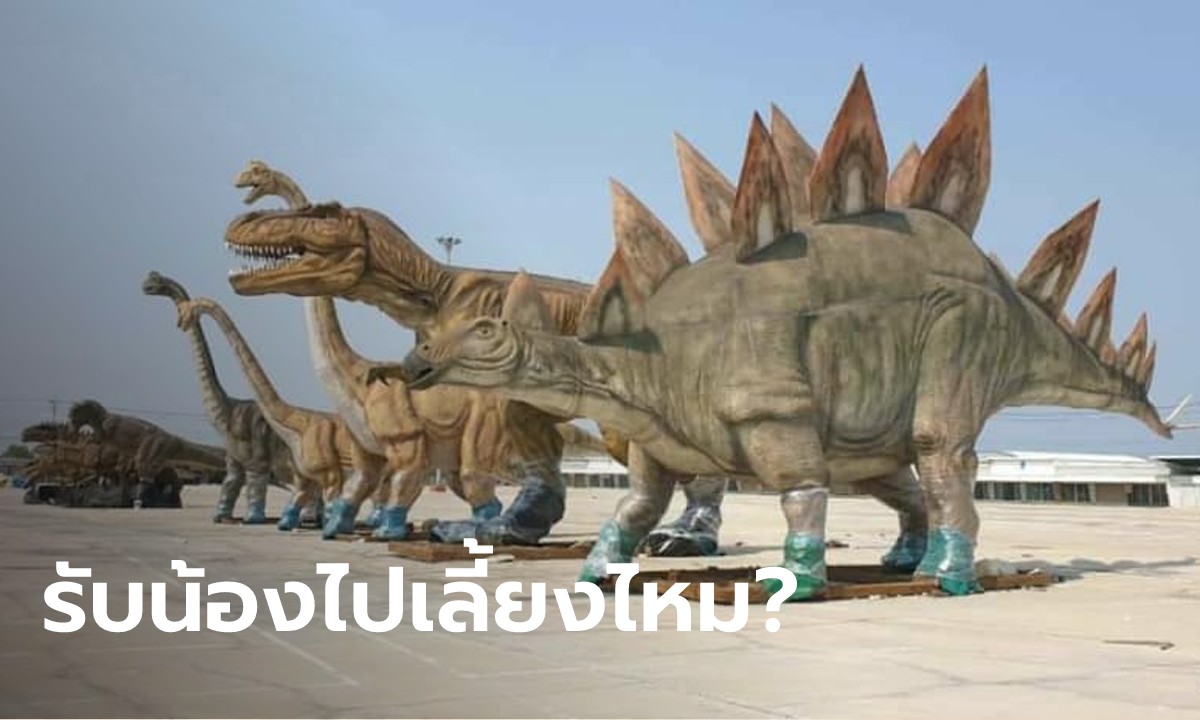 ฮือฮา ประกาศขายไดโนเสาร์ 11 ตัว 5.5 ล้านบาท ขยับตัว-ส่งเสียงคำรามได้