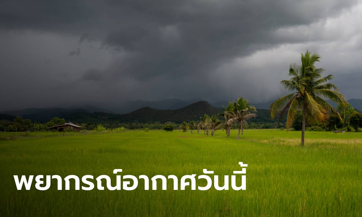 สภาพอากาศวันนี้ กรมอุตุฯ เตือน ฝนถล่มทั่วทุกภาค ไม่ต่ำกว่า 60% กทม.ไม่รอด