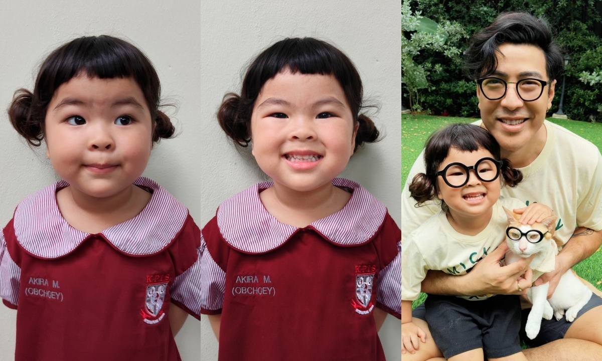 โตเร็วจริงๆ “น้องอบเชย” ลูกสาวโย่ง อาร์แชร์ ได้ใส่ชุดนักเรียนแล้ว น่ารักมาก