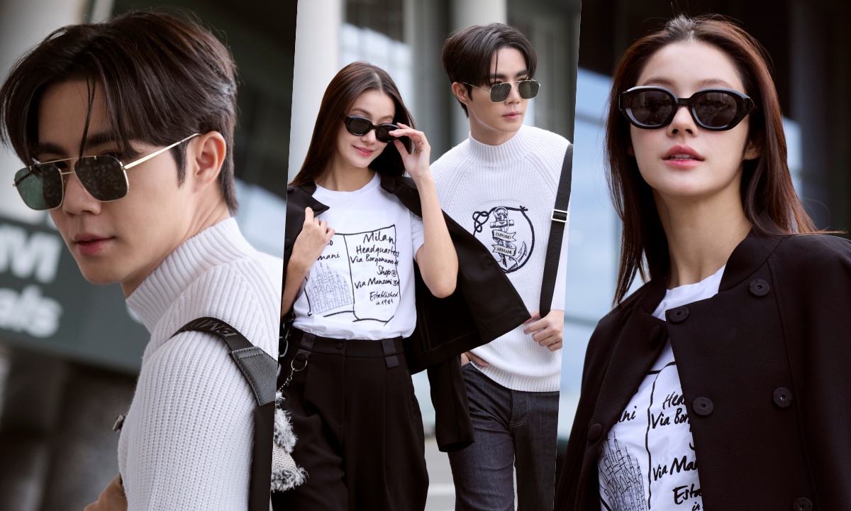 ส่อง Airport look “ซี พฤกษ์ - น้ำตาล” บินลัดฟ้าร่วม Milan Fashion Week 2024 ปังมาก