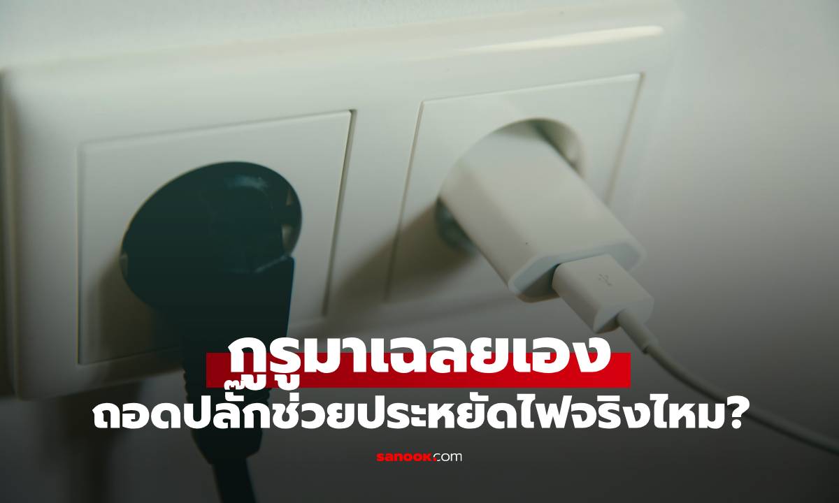 ถอดปลั๊กช่วยประหยัดไฟจริงไหม? กูรูเผย \