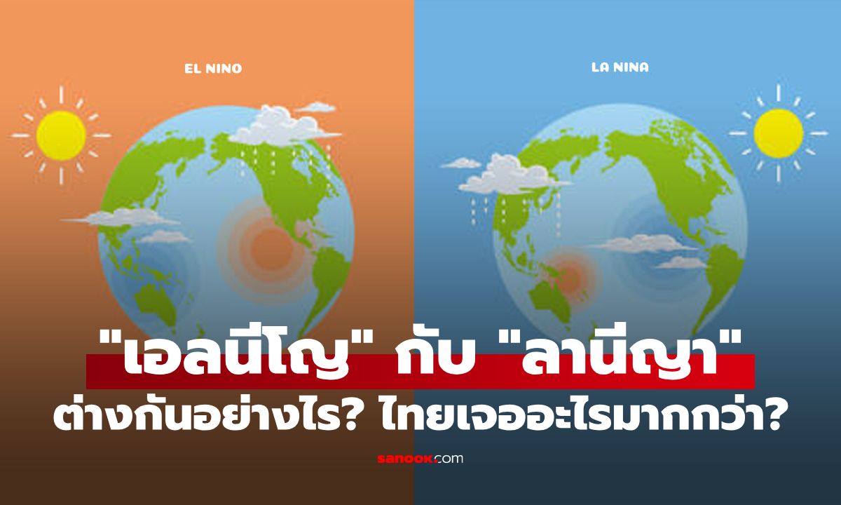 "เอลนีโญ" กับ "ลานีญา" ต่างกันอย่างไร? อะไรรุนแรงกว่า? แล้วไทยเจอแบบไหนบ่อยที่สุด?