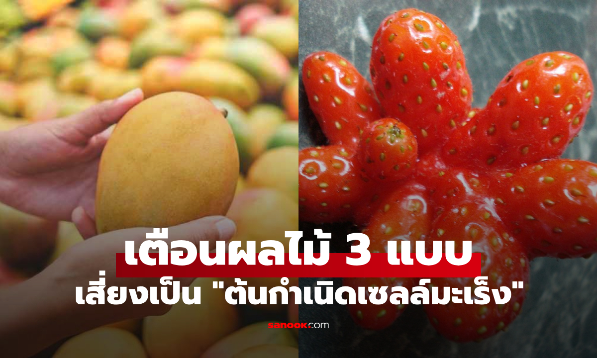 เตือนผลไม้ 3 แบบที่ \