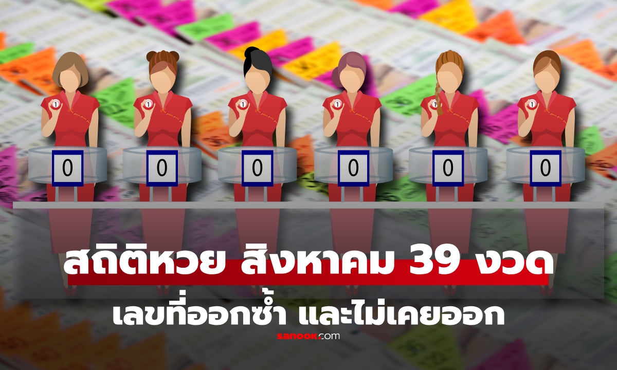 สถิติหวยเดือนสิงหาคม เลขท้าย 2 ตัว 3 ตัว เลขหน้า 3 ตัว เลขออกซ้ำ และเลขที่ไม่เคยออก