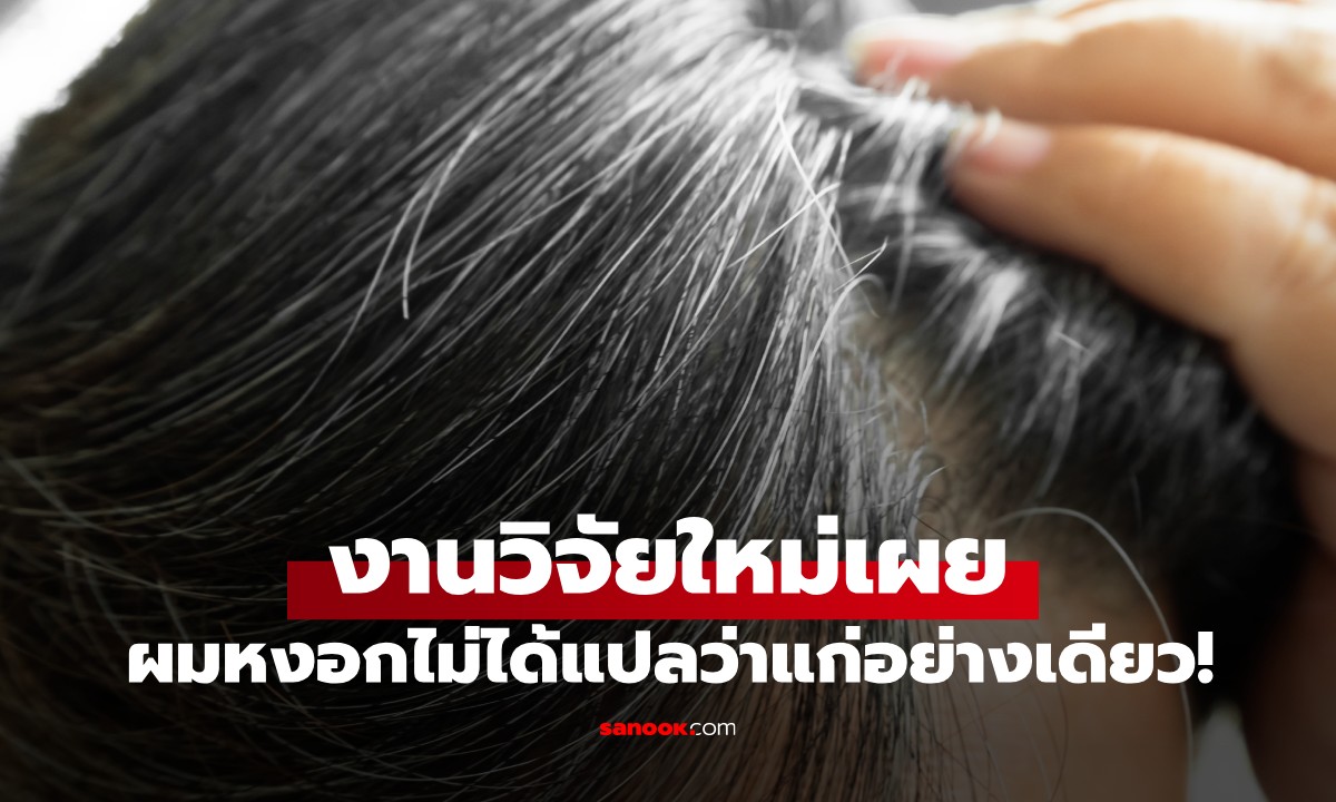 ผมหงอกไม่ได้แปลว่าแก่อย่างเดียว! งานวิจัยล่าสุดเผย \
