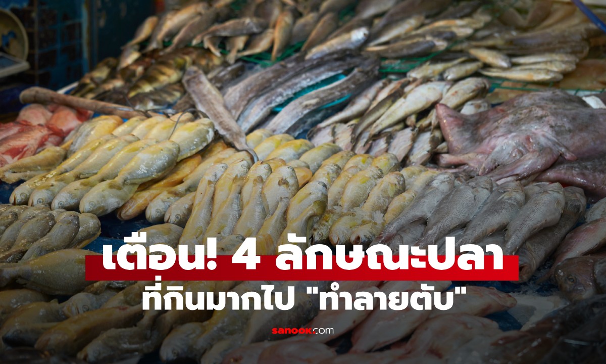 4 ลักษณะปลา ที่กินมากไป \