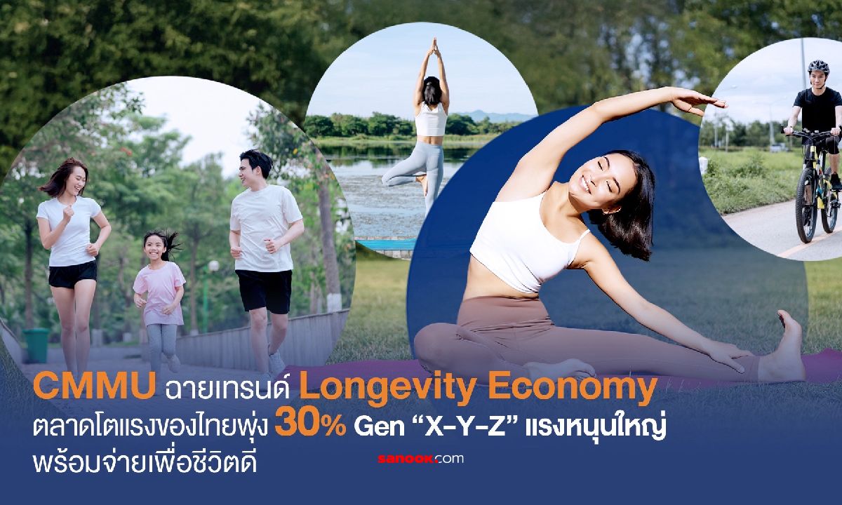 CMMU เผยอินไซต์ Longevity Economy เทรนด์ใหม่ทำตลาดไทยพุ่งสูง 28% ติดอันดับโลก