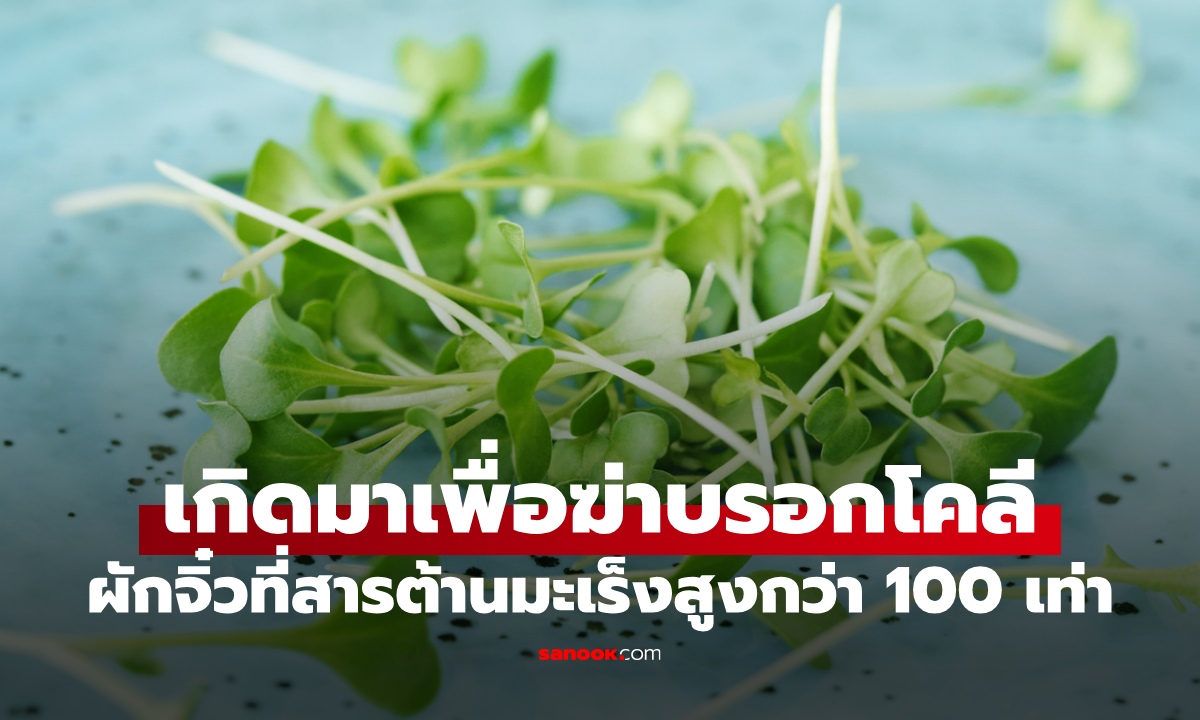 เกิดมาเพื่อฆ่าบรอกโคลี "ผักชนิดนี้" ต้านมะเร็งสูงกว่า 100 เท่า ฮีโร่ช่วยตับขับสารพิษ