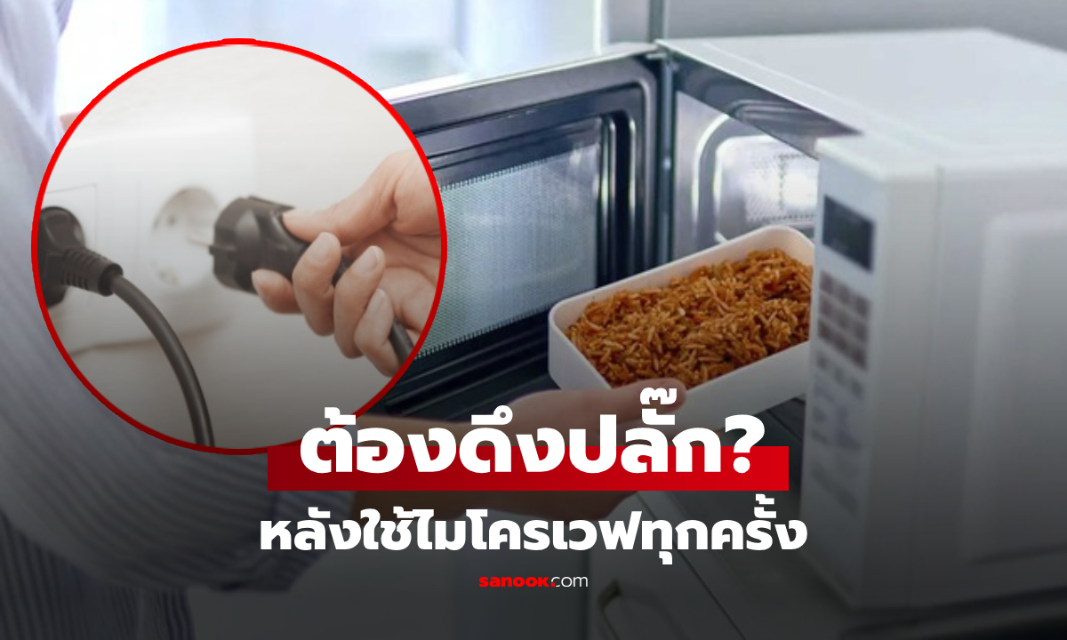 เฉลยแล้ว! ใช้ไมโครเวฟเสร็จควร "ถอดปลั๊ก" หรือไม่? รู้ไว้ช่วยเซฟค่าไฟ-ยืดอายุเครื่อง