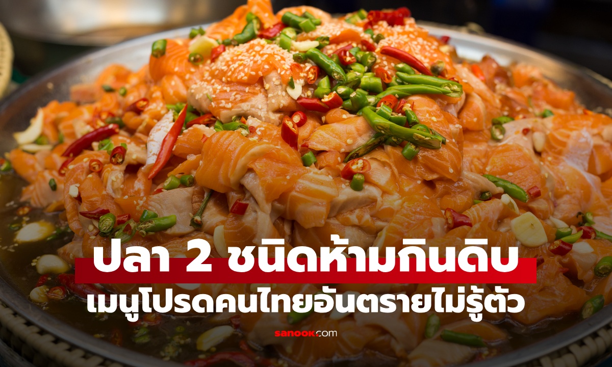 ปลา 2 ชนิด "ห้ามกินดิบ" เมนูอร่อยของคนไทย เสี่ยงเป็นอัมพาต อันตรายถึงชีวิต