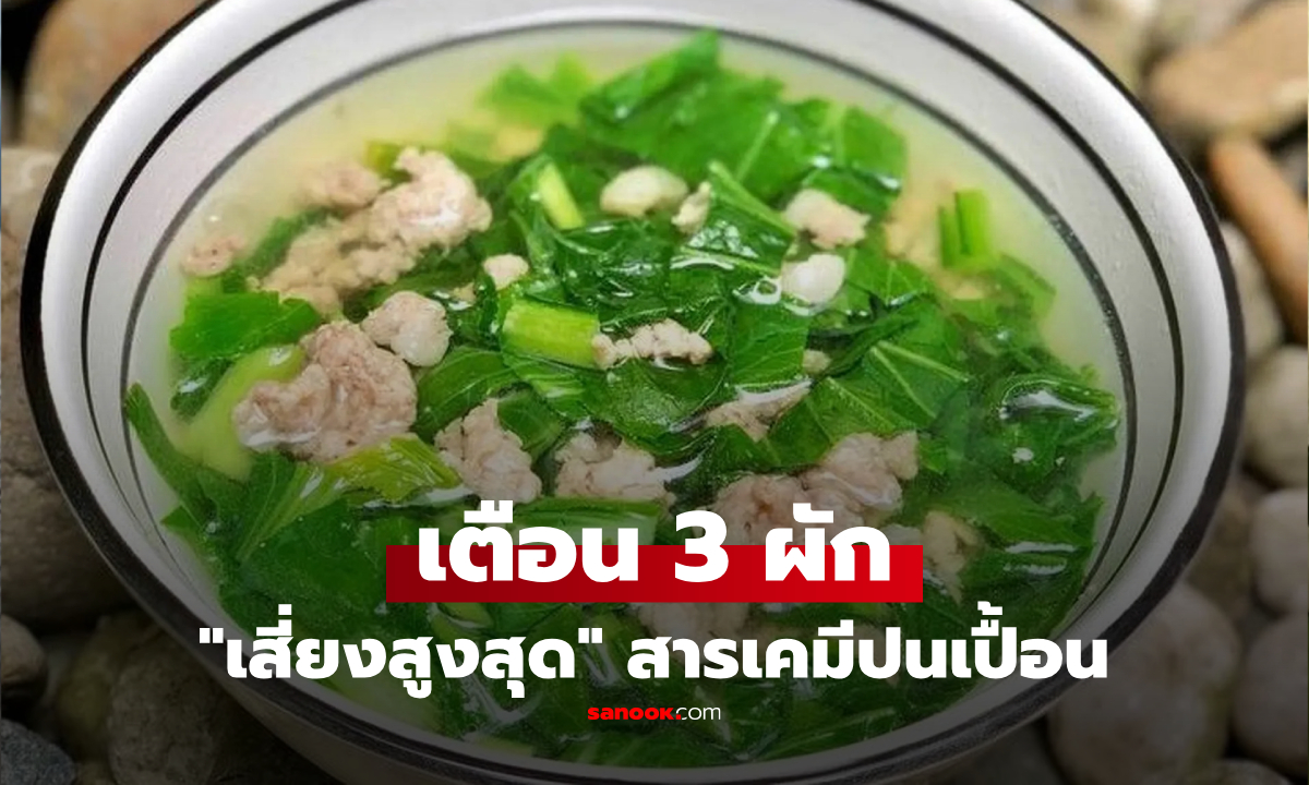 เช็กก่อนกิน! ผัก 3 ชนิด "เสี่ยงสูงที่สุด" รับสารเคมีปนเปื้อน เรื่องที่คนขายไม่ได้บอก