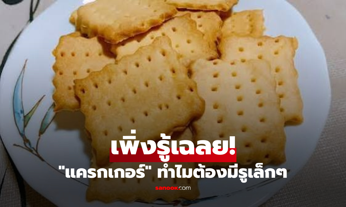 ทำไม "แครกเกอร์" ต้องเจาะรูเล็กๆ ไว้เต็มแผ่น? มีหน้าที่สำคัญแต่คน 90% อาจไม่เคยรู้!
