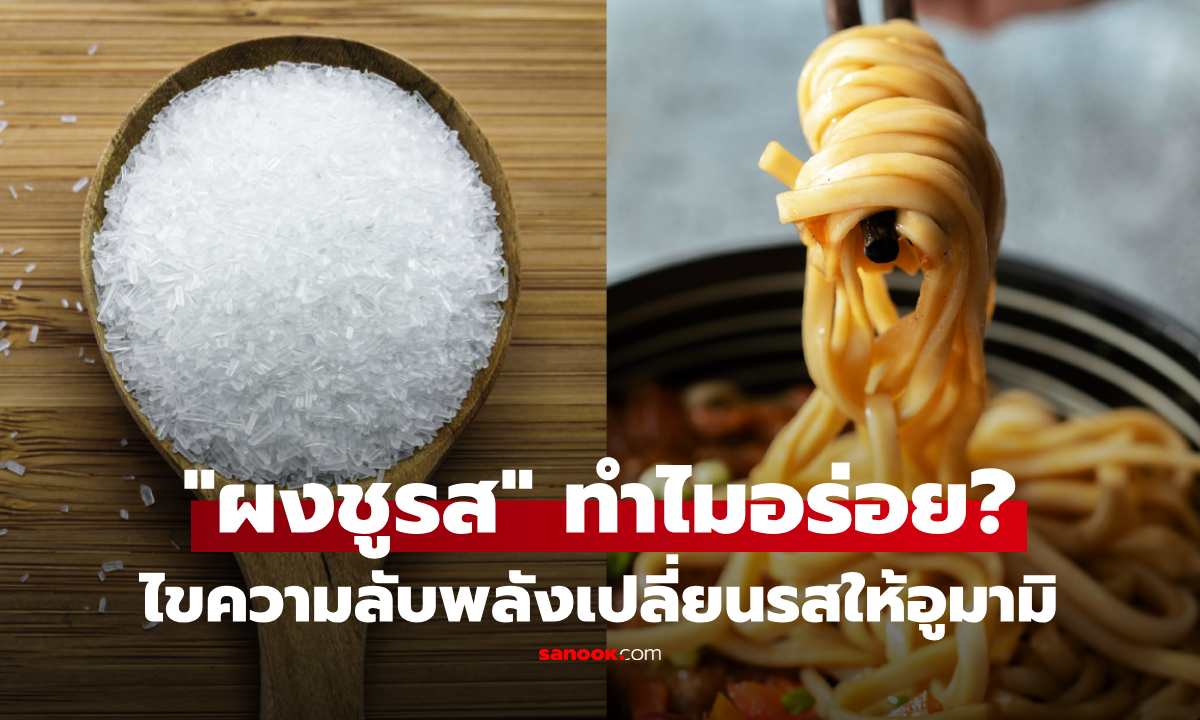 ไขความลับ "ผงชูรส" เครื่องปรุงมหัศจรรย์ ใส่อาหารแล้วทำไมอร่อย? ทั้งที่ชิมเปล่าๆ ไม่อร่อย