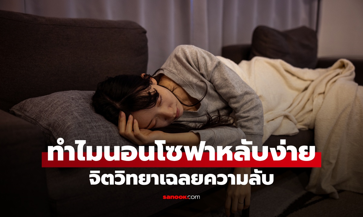 ทำไมนอนโซฟา หลับง่ายกว่านอนเตียง? เฉลยความลับทางจิตวิทยาที่ซ่อนอยู่