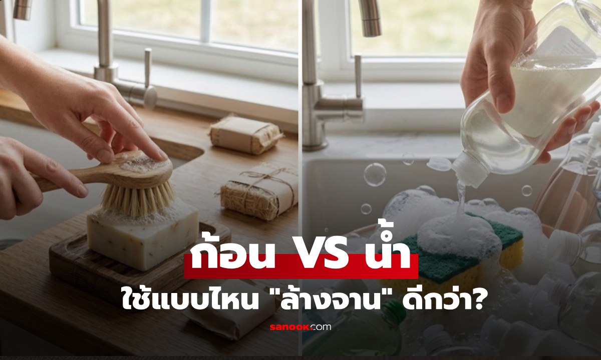 เทียบชัดๆ "สบู่ก้อนล้างจาน" ประหยัด-ปลอดภัย และดีกว่าน้ำยาล้างจานจริงไหม?
