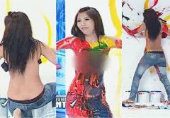 สาวถอดเสื้อวาดรูป กลางรายการ Thailand’s Got Talent