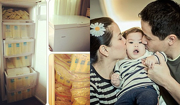 ทึ่ง! อ้อม พิยดา ปั๊มนม เก็บให้น้องนาวา 2 ตู้