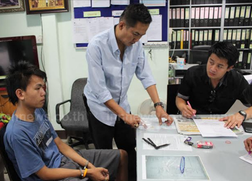 ตร.ปทุมธานีรวบเด็กแว้นชิงทรัพย์ในปั๊มน้ำมัน