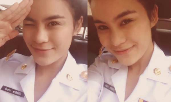 มัดหมี่ พิมดาว ว่าที่ร้อยตรีหญิงสุดสวยของวงการ