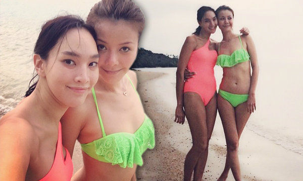 เก๋ ชลลดา ควงเพื่อน ตุ๊ก ชนกวนันท์ อวดหุ่นเป๊ะที่สมุย