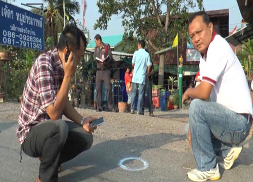 มือปืนยิงถล่มอดีตเลขานายกอบต.ตลุงดับคาบ้าน