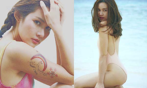 หญิง รฐา โดนวิจารณ์สวมชุดว่ายน้ำแหวกสูง