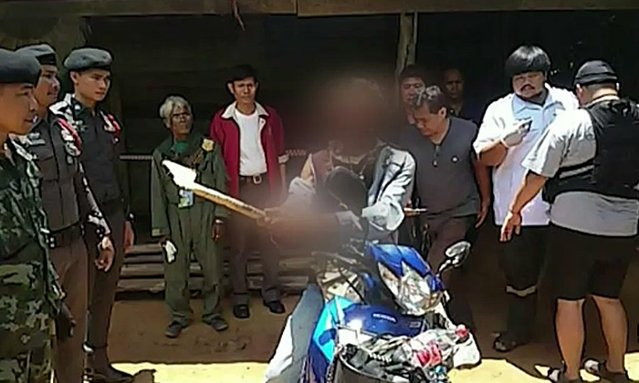 รวบลูกชายใช้ขวานฆ่าพ่อ โมโหนึกว่าเอาที่นาไปขาย