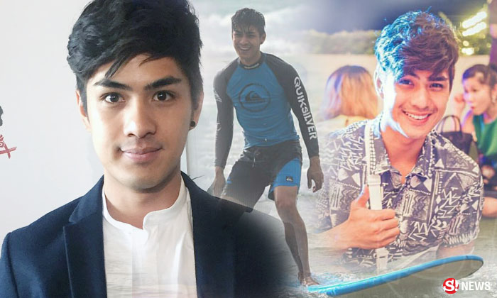 ธาราเขต เล่นเซิร์ฟจนไหล่หลุด ต้องหิ้วแขน 40 นาที ไปหาหมอ