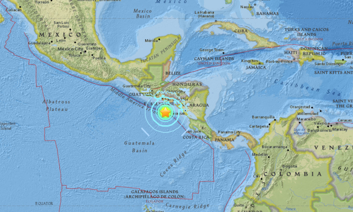 แผ่นดินไหว 7.0 นอกชายฝั่งอเมริกากลาง ประกาศเตือนภัยสึนามิ