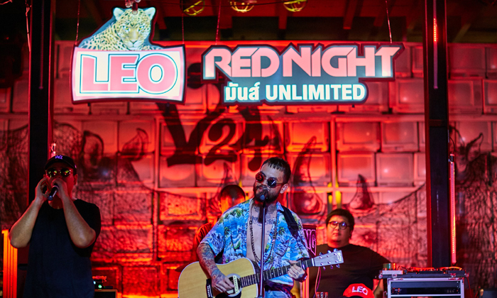 LEO นำวง Cocktail แทคทีมกับ Urboy TJ ประเดิมความมันส์แบบ UNLIMITED ในปาร์ตี้ “LEO RED NIGHT”