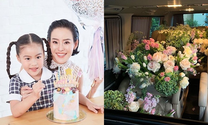หนิง ปณิตา เจอเซอร์ไพรส์ดอกไม้เต็มคันรถตู้ ในวันเกิด 39 ปี