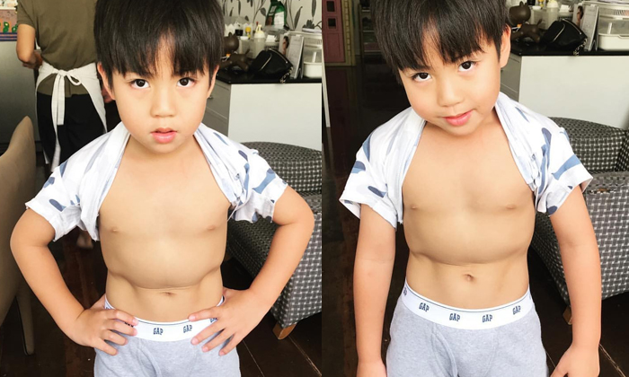 น้องธร ลูกชาย กิ๊ก สุวัจนี ฟิตหุ่นตามแม่ โชว์เบ่งกล้ามแน่นๆ อินเนอร์เกินร้อย