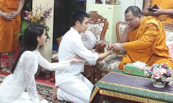 ณเดชน์ ญาญ่า อิ่มใจหลังงานบุญ ผูกข้อมือรับว่าที่สะใภ้ขอนแก่น
