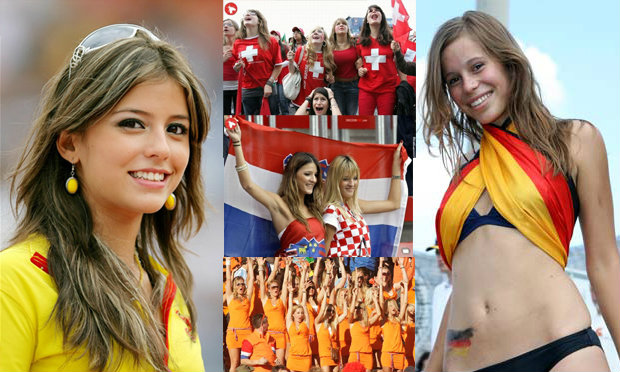 สีสันกองเชียร์สาวๆในบอลโลก