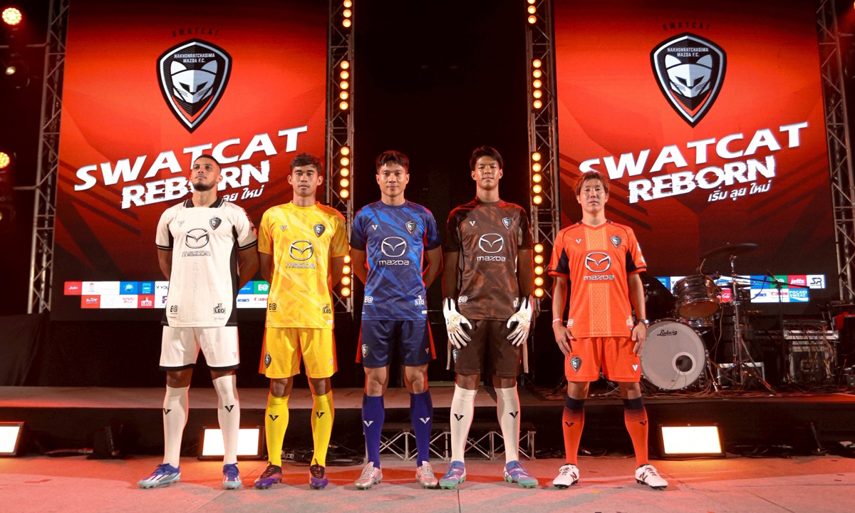 งานเปิดตัว นครราชสีมา มาสด้า เอฟซี SWATCAT REBORN! พร้อมลุยซีซั่น 2025/26 ย้ำไทยลีก ดูสดฟรีที่ AIS PLAY