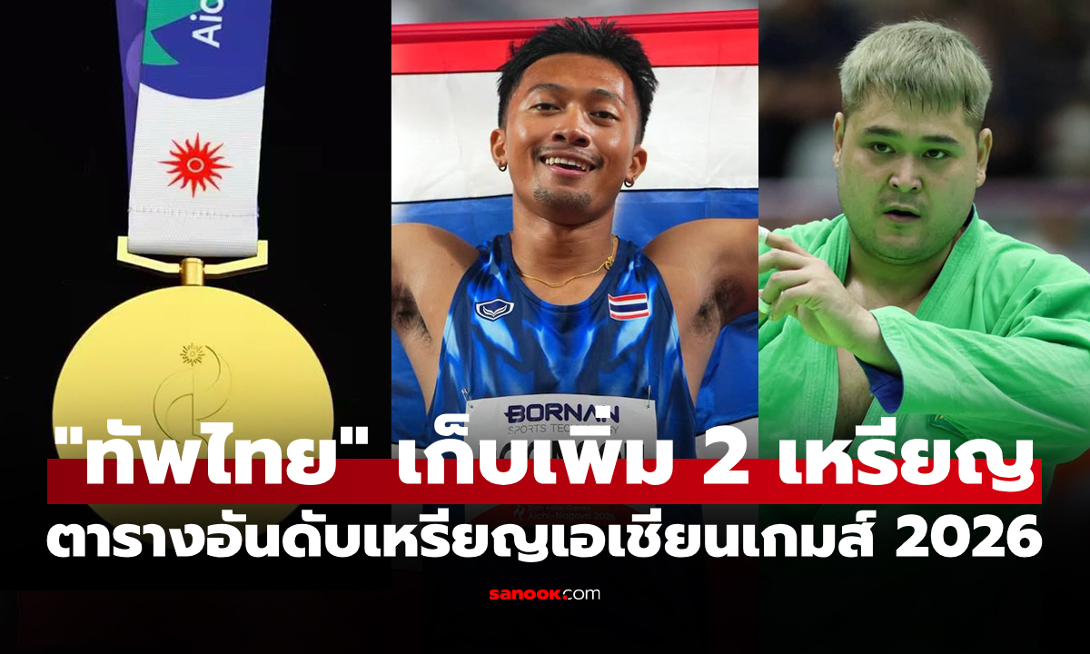 สรุปเหรียญเอเชียนเกมส์ 2026 ล่าสุด วันที่ 27 ก.ย. 69 \