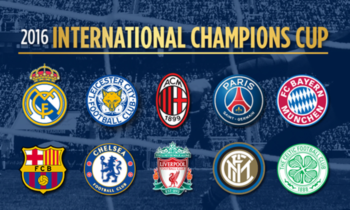 PPTV HD ช่อง 36 พร้อมยิงสดศึกฟุตบอล INTERNATIONAL CHAMPIONS CUP 2016